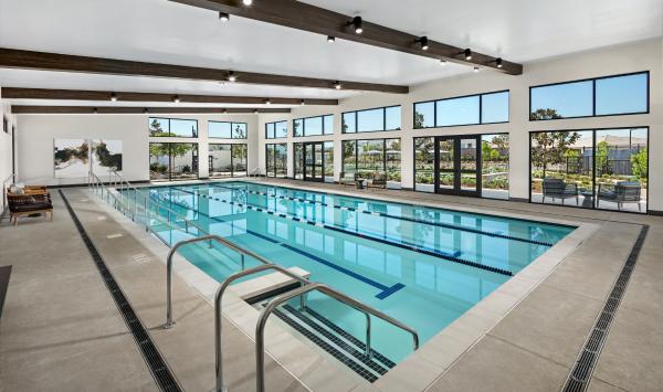 Swim year-round with the indoor pool
