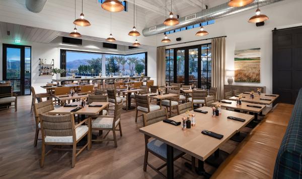 Signature restaurant, Copper & Rye, with mountain views
